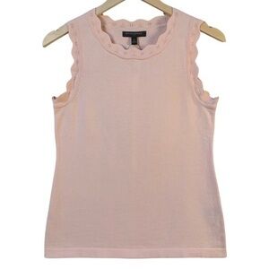 Banana Republic Blush Scalloped Tank Top
